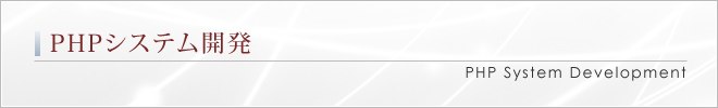 PHPシステム開発｜PHP System Development